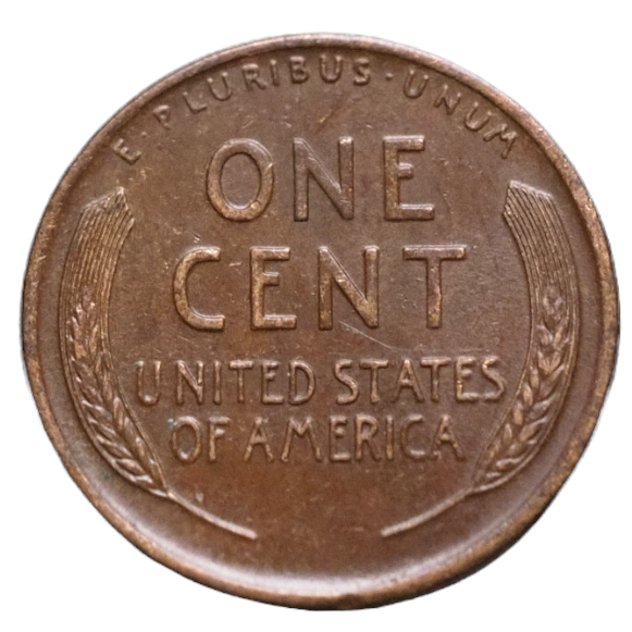 1919 Lincoln Wheat One Cent,  Error USA Coin