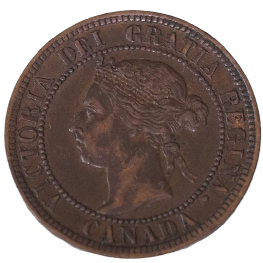 1901 Canadian Large Cent- Coin Queen Victoria