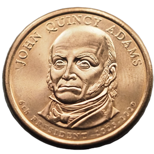 6 th President 1825-1829 John Quincy Adams,Presidential $ 1  Coin USA