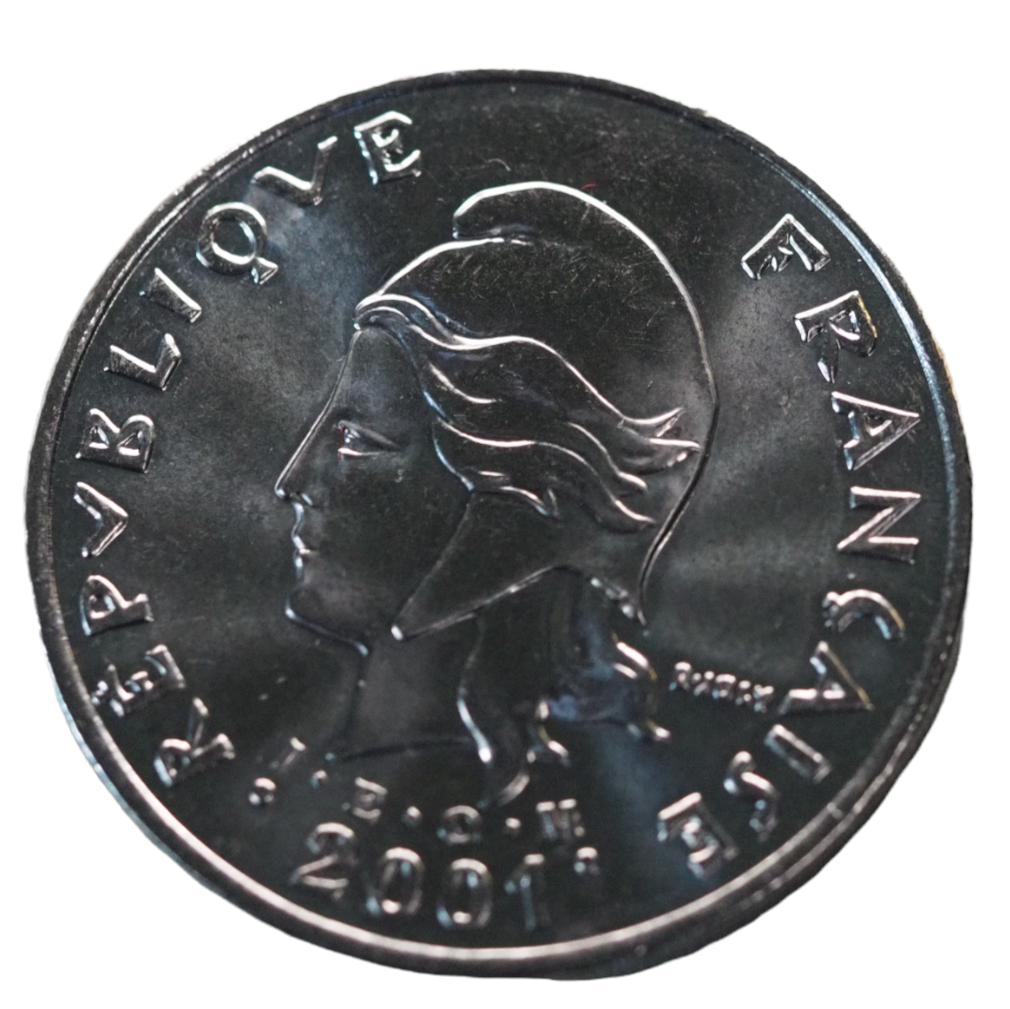 50 Francs,  Nouvelle Caledonie 2001 Coin
