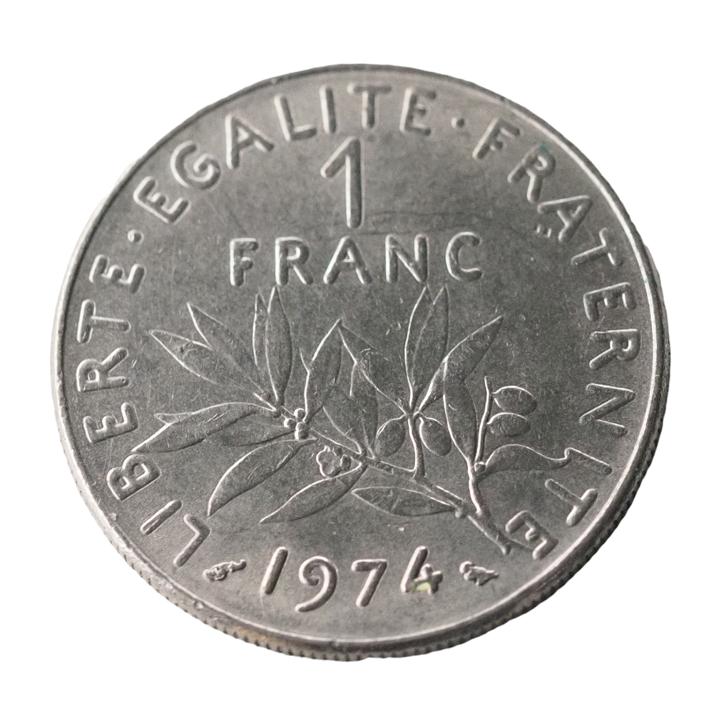 1 Francs,  France 1974 Coin