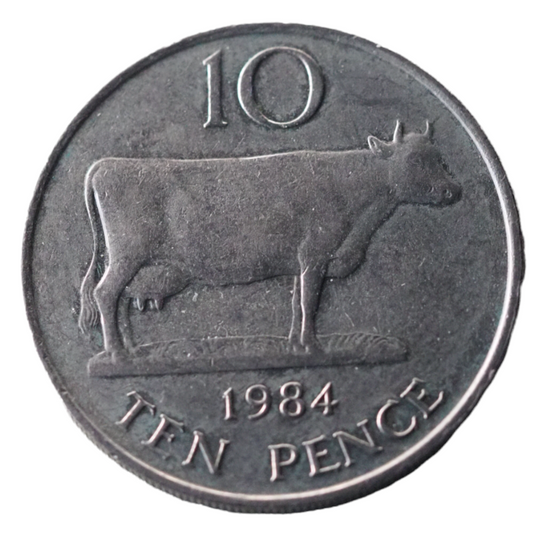 Guernsey 10 Pence- Elizabeth II 1984 Coin