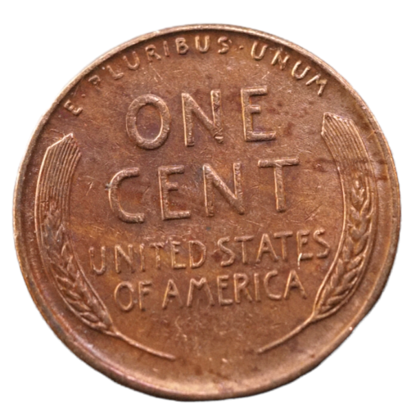 1955 D Lincoln Wheat One Cent Coin - Copper