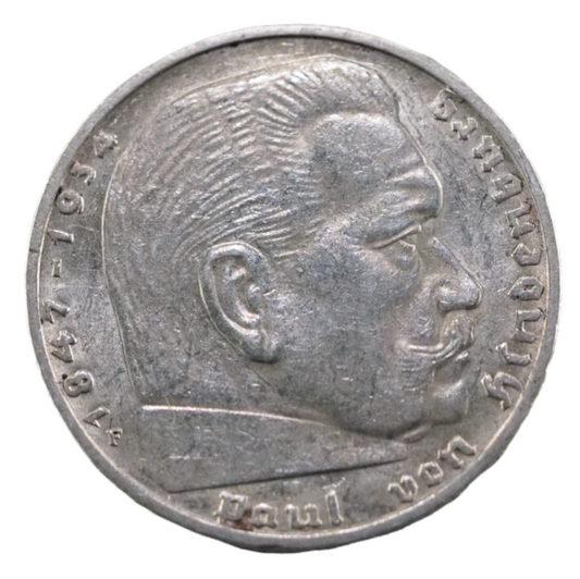 Germany,  Third Reich 2 Reichsmark Silver 1939- F, Deutsches Reich