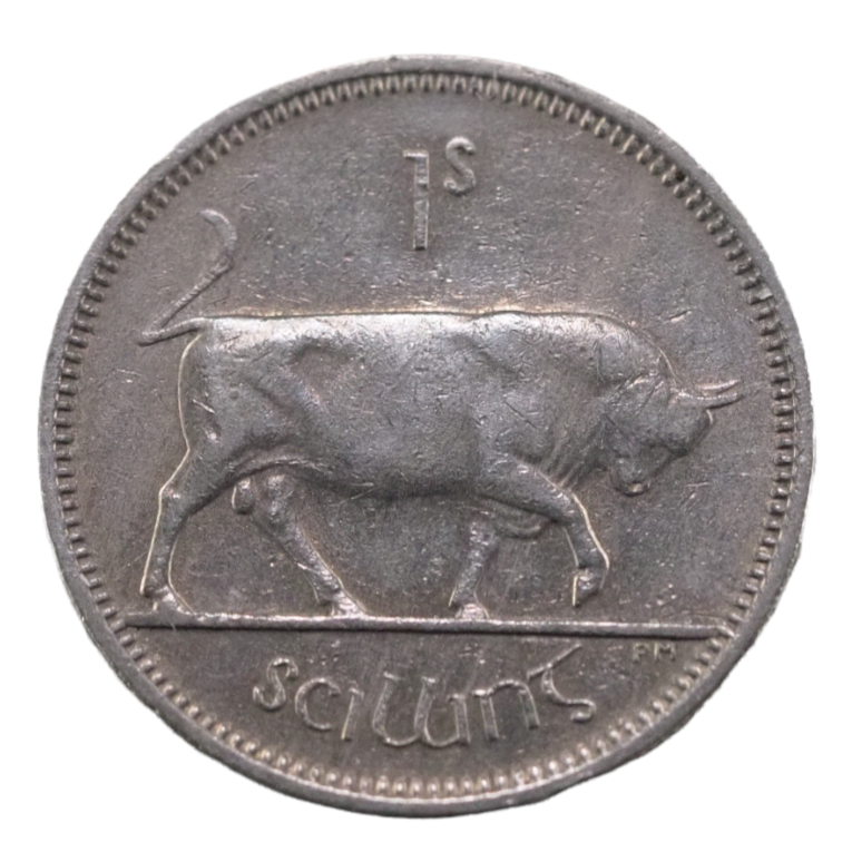 One Shilling, Irish Eire Ireland 1964 Coin