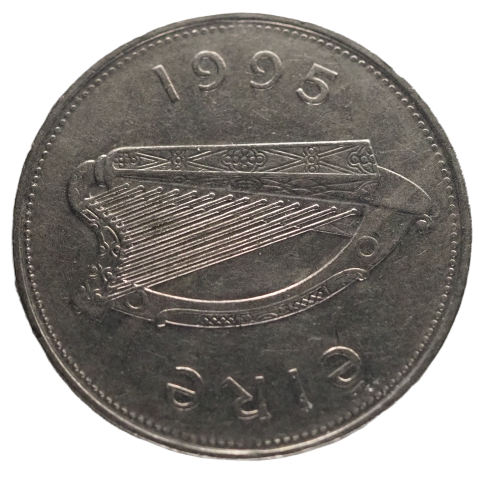 Ireland, Irish 1 Punt (1 Pound) 1995 Coin  KM# 27