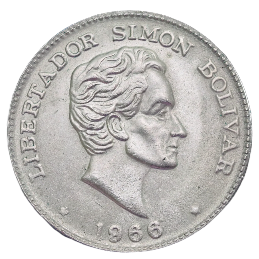 1966 Columbia 50 Centavos Coin