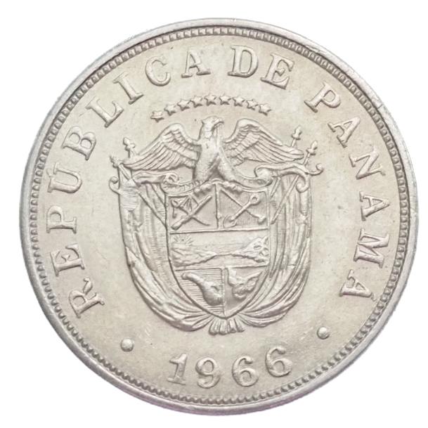 Panama 5 Centesimos De Balboa 1966  Coin     KM# 23.2