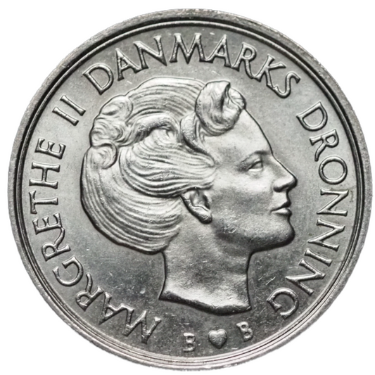 Denmark  1 Krone- Margrethe II  1979 Coin    KM# 862