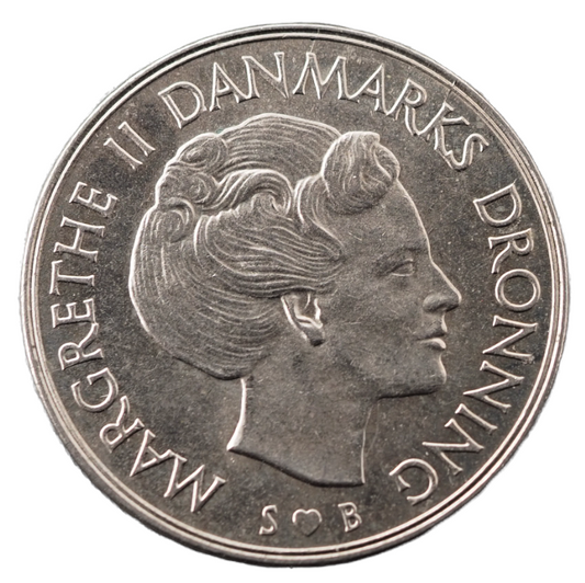 1 Krone Denmark  1973 Coin   KM# 862