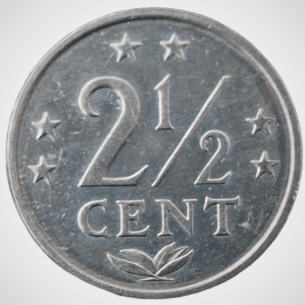 Netherlands Antilles 2-1/2 Cents  1979 Coin    KM# 9a