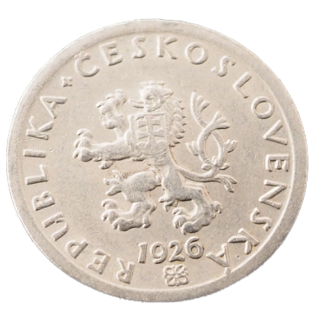 Czechoslovakia  20 Haleru  1926 Coin   KM# 1