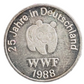WWF- MEDAL- 1988 Silver- Plated 25 years WWF Germany ' the Lyn" VZ/ XF