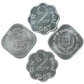 India Paise Set: 1967B, 1968B- 2 Paise ; 1978H, 1979H- 5 Paise Coins