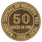 Peru 50 Soles De Oro 1982 UNC Coins  KM# 273