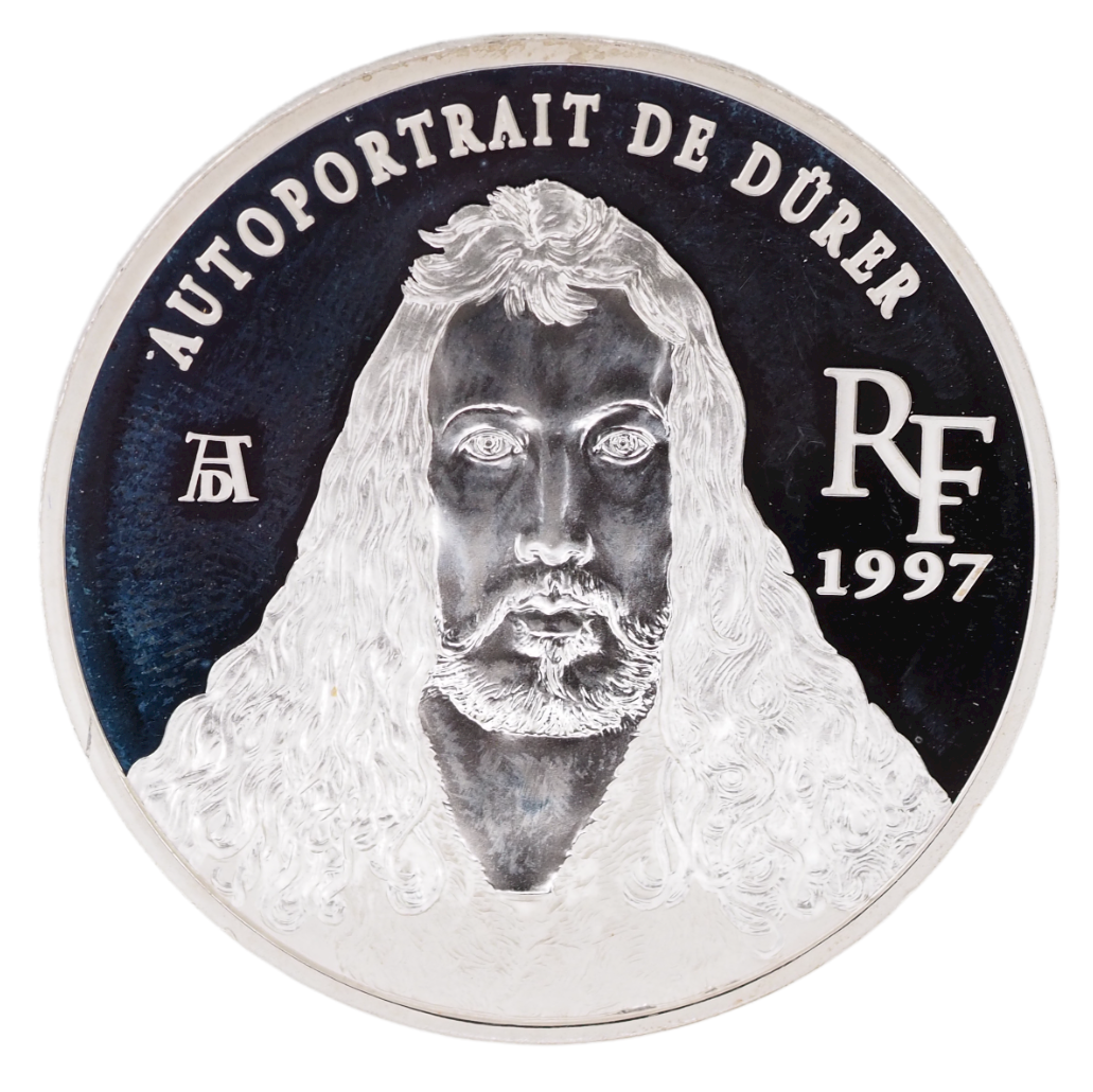 10 Francs 1 1/2 Euro France 1997 Autoportrait De Durer Coin obverse