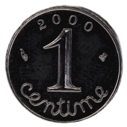 Centime France 2000, Paris Coin   KM# 928