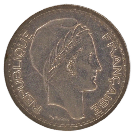 10 Francs France,  1948B  Type Turin Coin   #4207