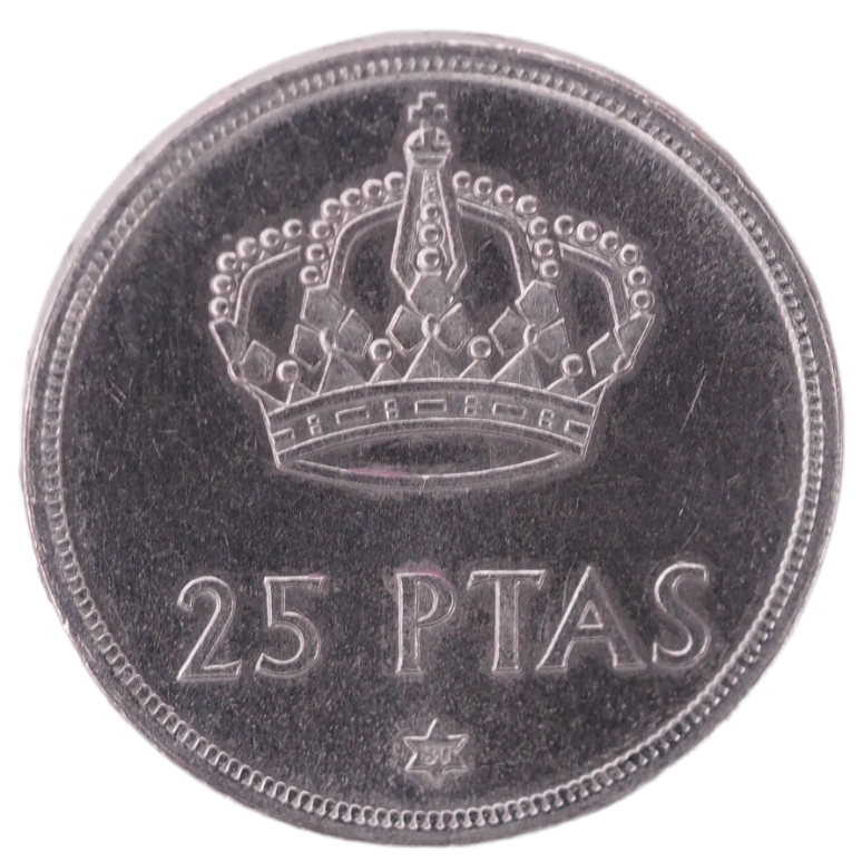 25 Pesetos Spain, 1975 Coin   KM# 808