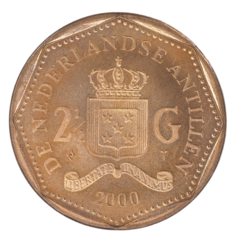 2 1/2 Gulden  Netherlands  Antillen 2000 Coin