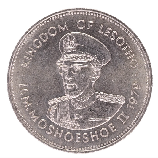 1 Loti, Lesotho  King  Moshoeshoe II 1979 UNC  Coin     KM# 22