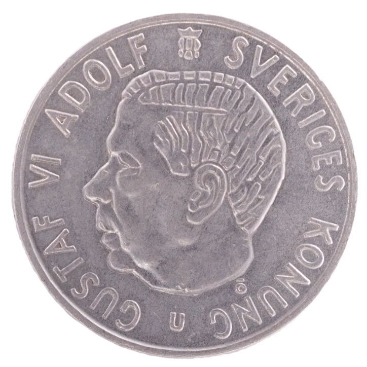 2 Kr. Sweden 1963 Silver Coin    KM# 827