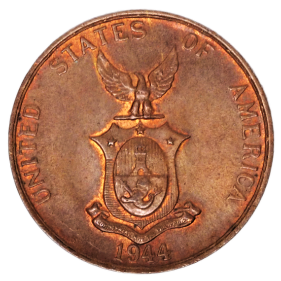 One Centavo Philippines USA 1944-s  Coin  KM# 179