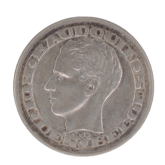 50 Francs - Baudouin I, Belgium 1958 Silver(.835) Coin KM# 150