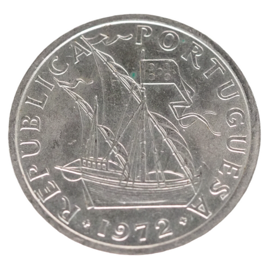 Portugal 10$00 Escudos 1972 Coin KM# 600 Front
