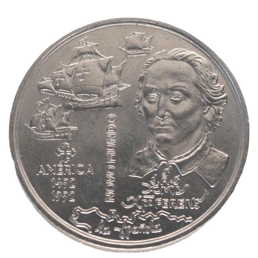 Portugal 200 Escudos 1992 New World-America Coin Front
