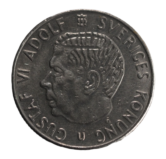 Sweden Gustaf VI Krona 1973 Coin
