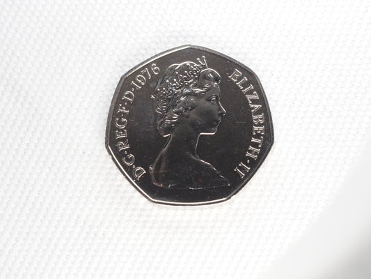 United Kingdom 1976 50 New Pence Coin KM# 913
