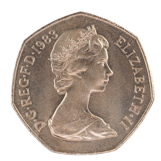 United Kingdom 50 Pence 1983 Coin KM# 932