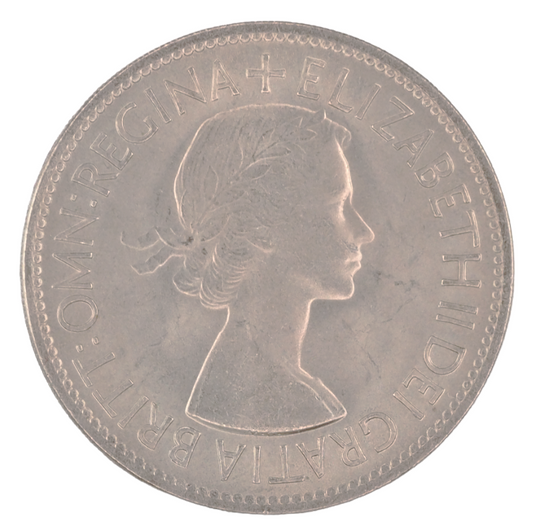 United Kingdom Great Britain Half Crown 1953 Elizabeth II Coin
