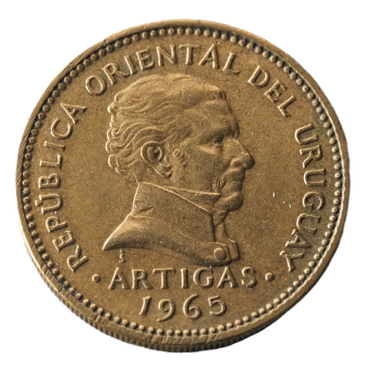 Uruguay 1965 1 Pesos Coin
