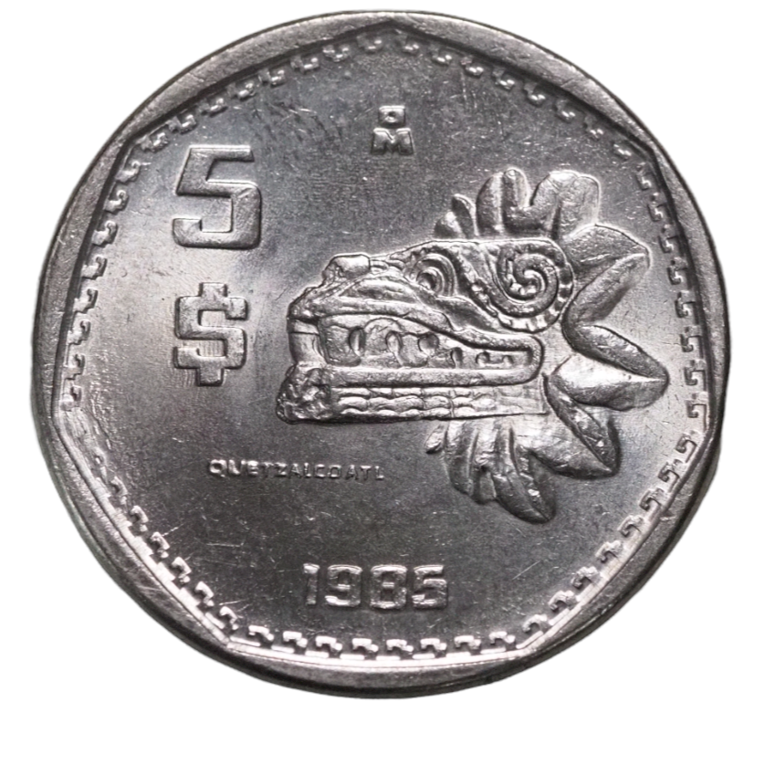 Coin, Mexicanos 5 Pesos 1985  KM# 485